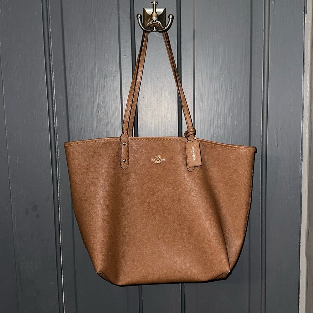 Coach Reversible Leather Tote Bag